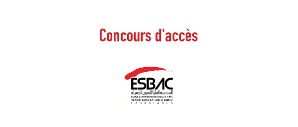 Les inscriptions au concours d’accès à la première année de l'ESBAC -2019