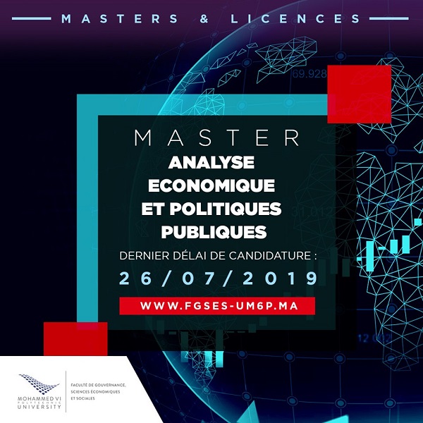  Master Analyse Economique et politique publics -UM6P