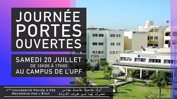 L’Université Privée de Fès  organise la journée portes ouvertes juillet 2019