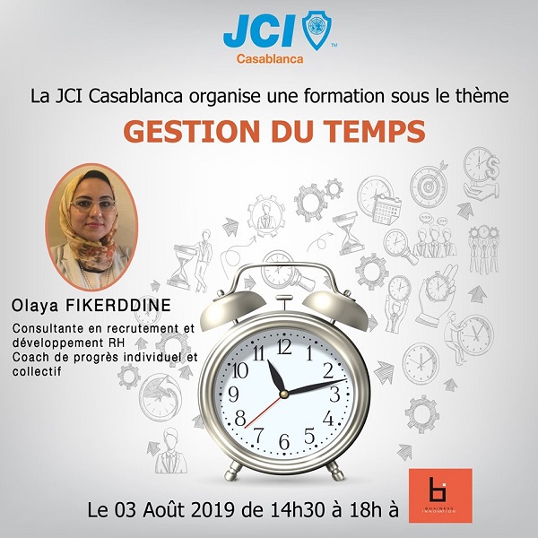JCI Casablanca organise un atelier sous le thème Gestion du temps 
