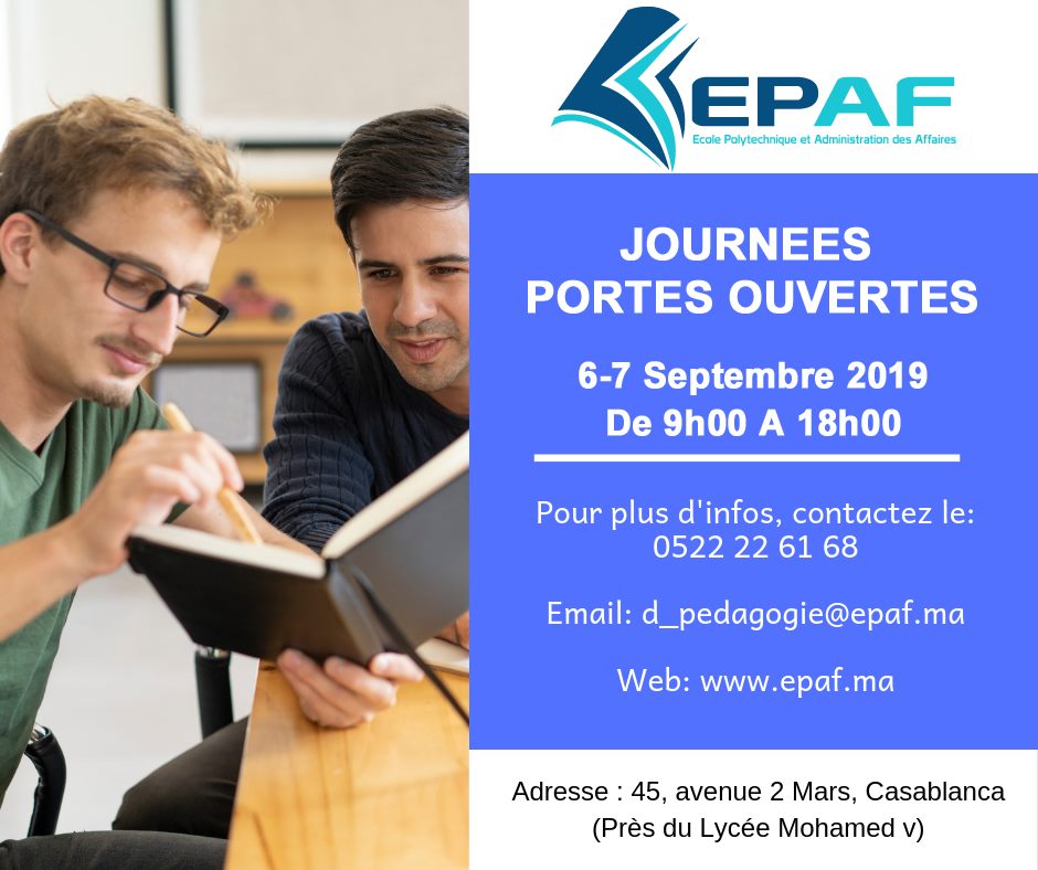 L'EPAF organise ses journées portes ouvertes 