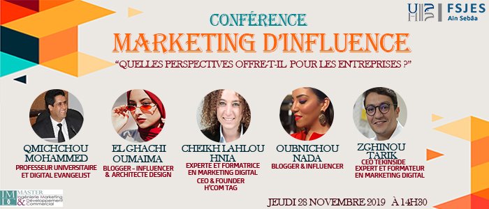 FSJES Ain Sebaa-Conférence-débat sous le thème du Marketing d’influence