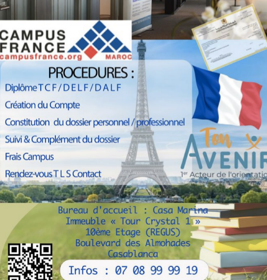 Procédures Campus France 2019 – Ton avenir Casa