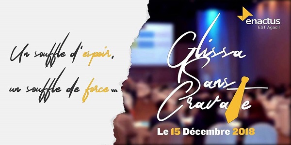 Enactus EST Agadir organise une rencontre sous le nom de GLISSA SANS CRAVATE