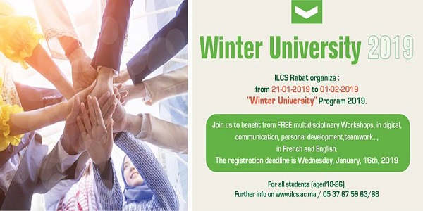  Université d’hiver 2019-ILCS Rabat