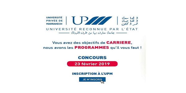 Concours 23 Février-inscriptions ouvertes à l'UPM 