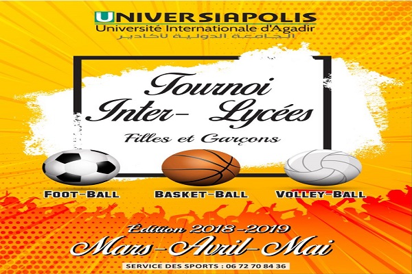 Universiapolis organise le Tournoi Inter-Lycées le 22 février 2019