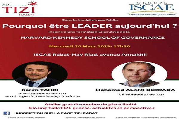 ISCAE Rabat organise une conférence sous le thème  Pourquoi être Leader aujourd’hui?