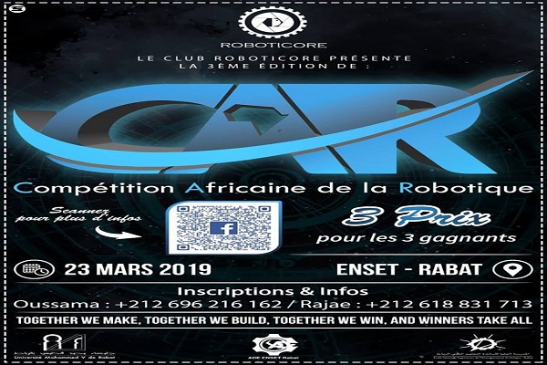 ENSET Rabat organise la 3ème édition de la Compétition Africaine de la Robotique