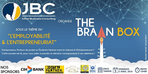 ENCG Tanger organise  la 1ère édition The Brain Box sous le thème Employabilité et Entrepreneuriat