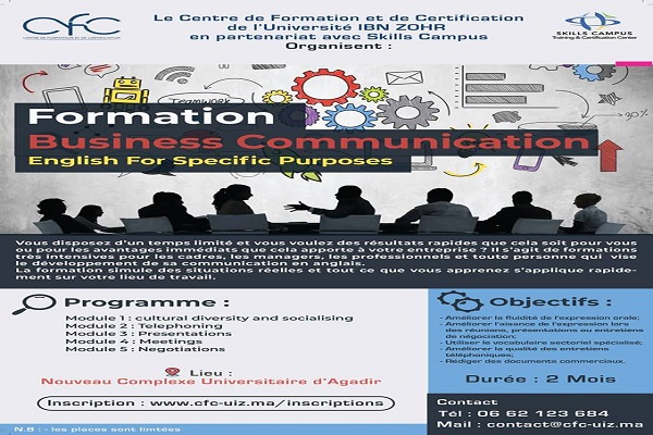Le CFC UIZ  propose des formations en Business Communication