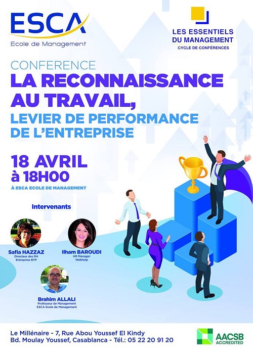 L'ESCA organise une conférence sous le thème Les Essentiels du